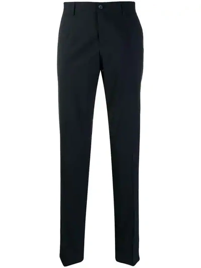 Shop Dolce & Gabbana Slim-fit Trousers In Blue