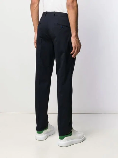 Shop Dolce & Gabbana Slim-fit Trousers In Blue