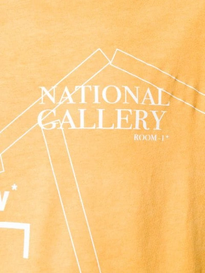 Shop A-cold-wall* Long-sleeved 'national Gallery' T-shirt In Yellow