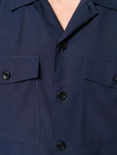Shop Ami Alexandre Mattiussi Chest-pocket Shirt In Blue