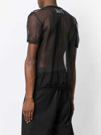 Shop Maison Margiela Sheer T In Black