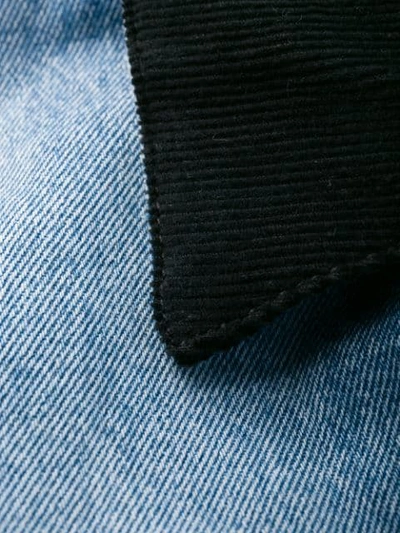 Shop Heron Preston Faded Denim Jacket In Blue