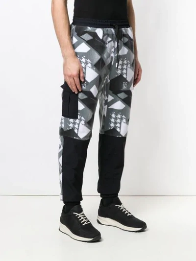 Shop Liam Hodges X Fila Printed Trousers In Black