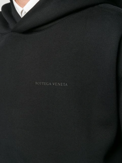 Shop Bottega Veneta Terrycloth Hoodie In Black