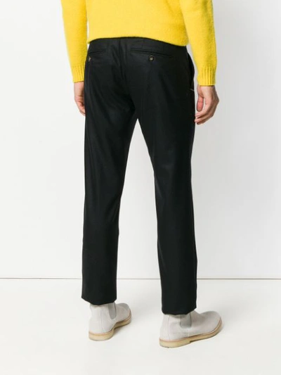 Shop Jacob Cohen Regular Straight Trousers In Black