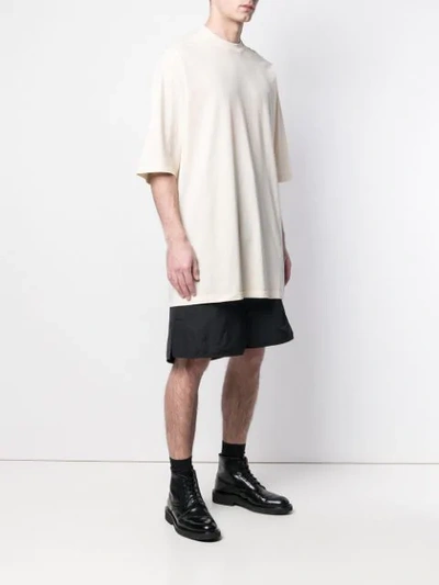 Shop Rick Owens Drkshdw Oversized T-shirt In Neutrals