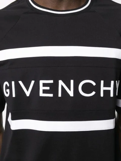 Shop Givenchy Logo T-shirt In Black