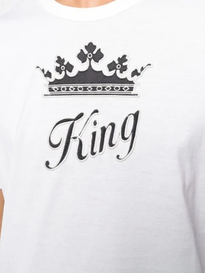 Shop Dolce & Gabbana King T-shirt In White