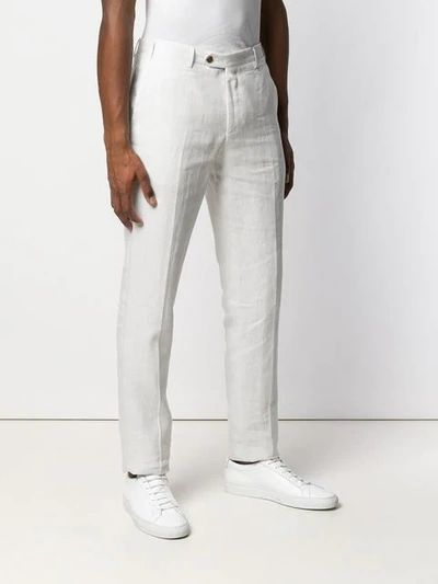 Shop Corneliani Straight Trousers In Grey