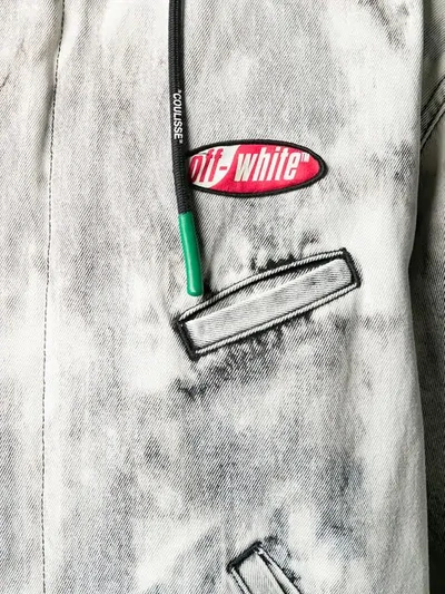 OFF-WHITE EXAGERATED派克大衣 - 灰色