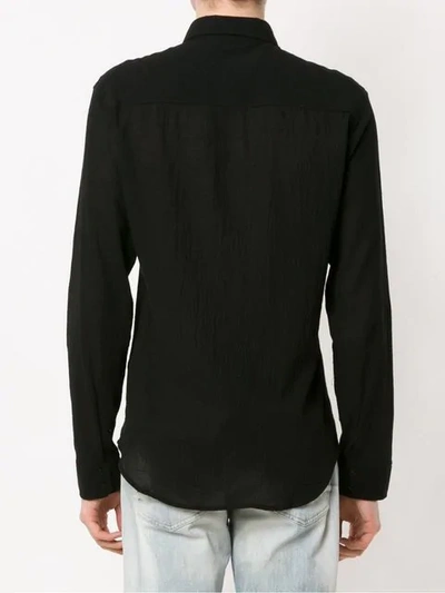 Shop Osklen Long Sleeved Shirt In Black