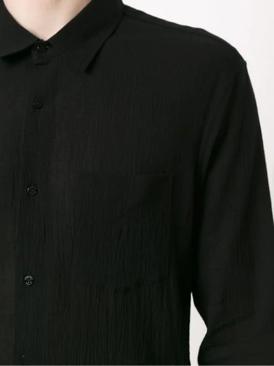 Shop Osklen Long Sleeved Shirt In Black