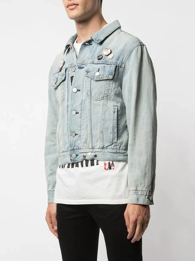 Shop Luv Collections Fitted Denim Jacket In Blue