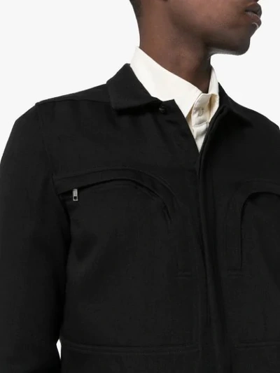 Shop Rick Owens Larry Office Shirt In Black