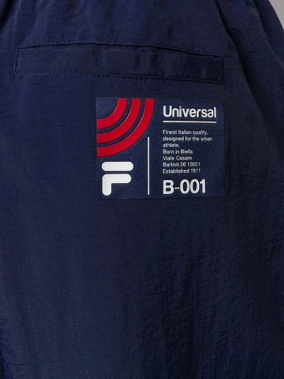 Shop Fila Logo Print Track Pants In Blue