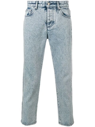 AMI ALEXANDRE MATTIUSSI CROPPED JEANS - 蓝色