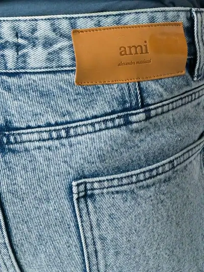 AMI ALEXANDRE MATTIUSSI CROPPED JEANS - 蓝色