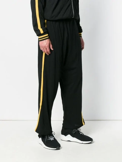 Mcq By Alexander Mcqueen Stripe Detail Trousers In Black