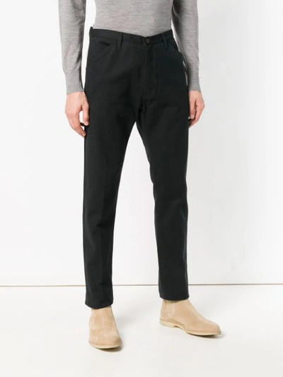 Shop Fortela Tapered Trousers In Black