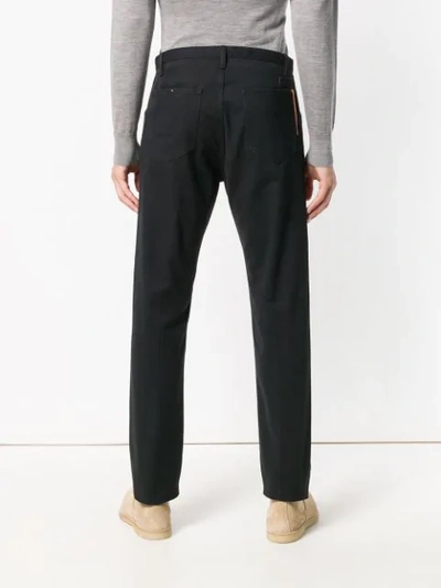 Shop Fortela Tapered Trousers In Black