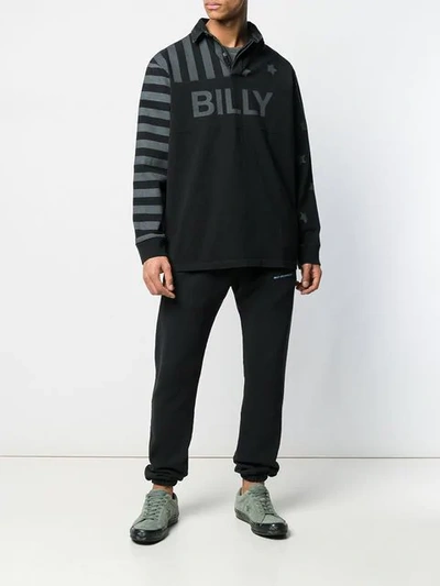 Shop Billy American Rugby Polo Shirt In Black