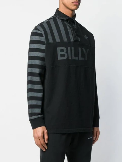 Shop Billy American Rugby Polo Shirt In Black
