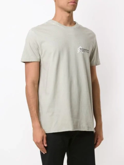 Shop Osklen T-shirt Mit Print In Grey