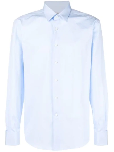 Shop Ferragamo Salvatore  Long Sleeve Shirt - Blue