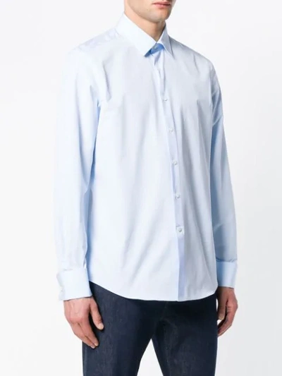 Shop Ferragamo Salvatore  Long Sleeve Shirt - Blue