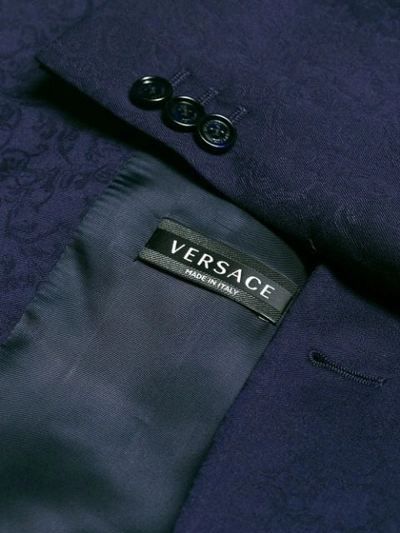 Shop Versace Brocade Two In Blue