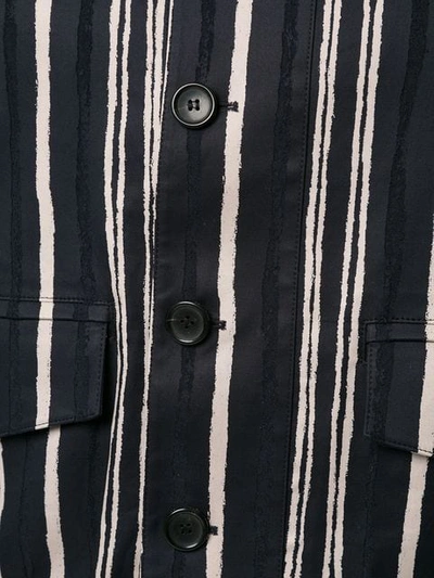 Shop Cerruti 1881 Striped Print Jacket In Blue