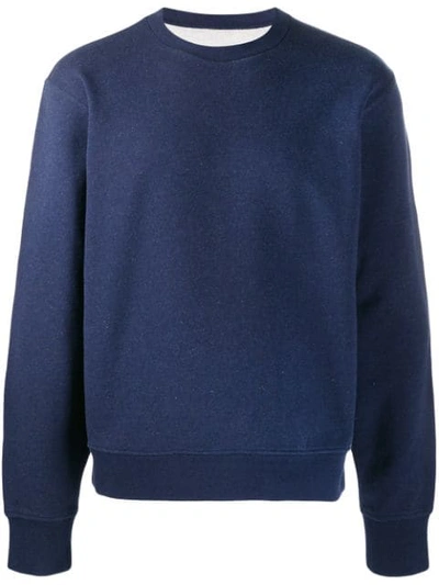 Shop Maison Margiela Sweatshirt Mit Ellbogen-patch In Blue