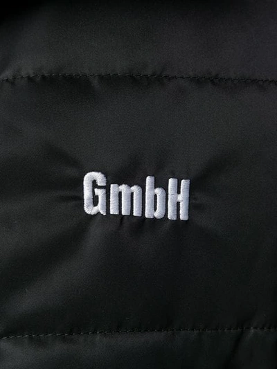 Shop Gmbh Logo Zipped Gilet In Black