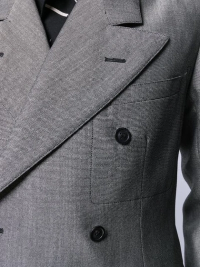 Shop Maison Margiela Double-breasted Suit In Grey