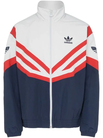 Adidas Originals Adidas Sportive Red Stripe Track Jacket In Blue | ModeSens