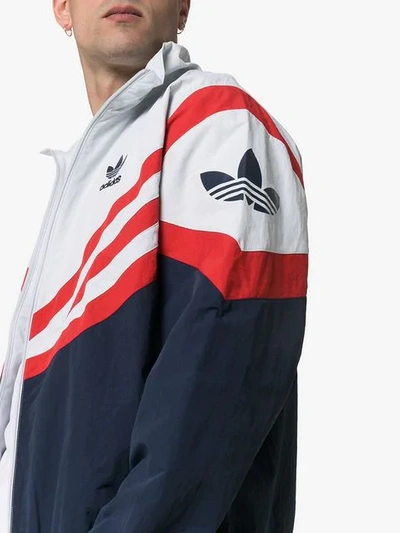 Adidas Originals Adidas Sportive Red Stripe Track Jacket In Blue | ModeSens