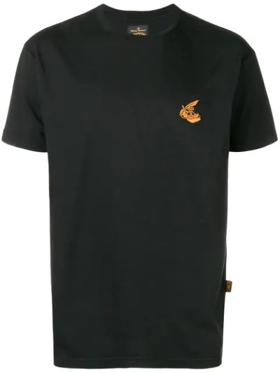 logo embroidered T-shirt