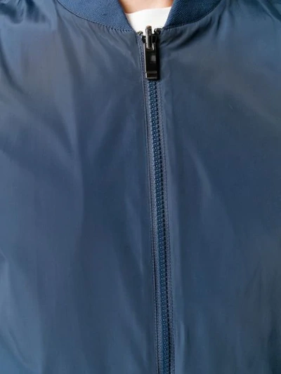 Shop Z Zegna Zipped Up Vest In Blue