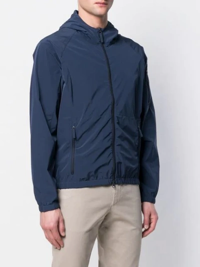 Shop Aspesi Zipped-up Jacket In Blue