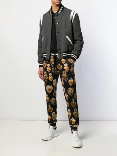 Shop Dolce & Gabbana Charm Track Pants - Black