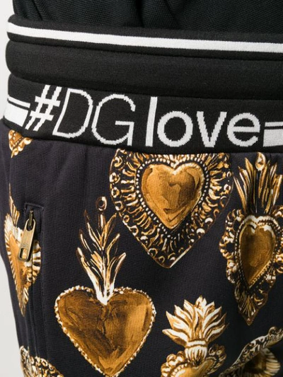 Shop Dolce & Gabbana Charm Track Pants - Black