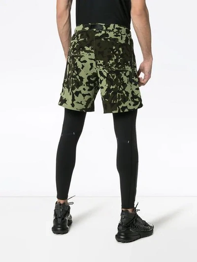 NIKE X ALYX MMW TWO-PART CAMOUFLAGE SHORTS AND LEGGINGS - 绿色