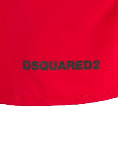 Shop Dsquared2 Icon Swim Shorts In Red