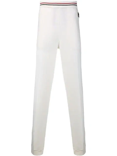 Shop Z Zegna Logo Plaque Track Pants In White