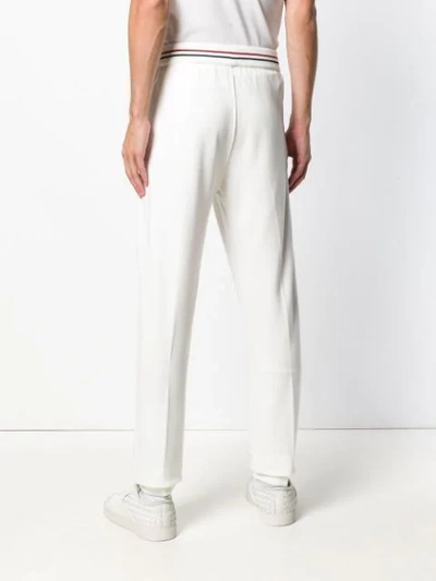 Shop Z Zegna Logo Plaque Track Pants In White