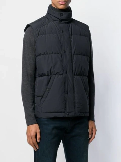 Shop Belstaff Sleeveless Padded Jacket In Black