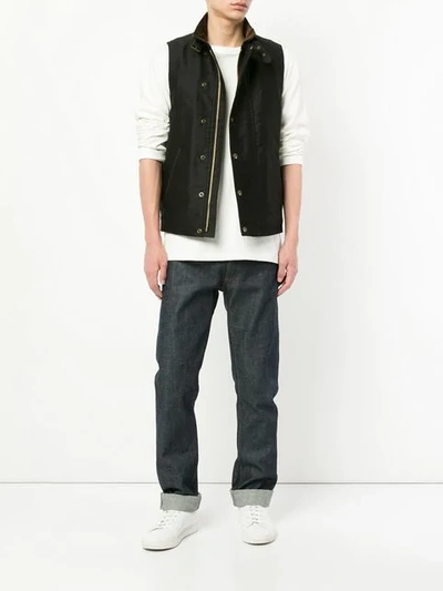 ADDICT CLOTHES JAPAN PRESS STUD BOA VEST - 黑色