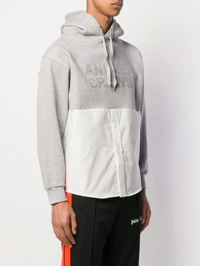 Shop Andrea Crews Bi Hoodie In Grey