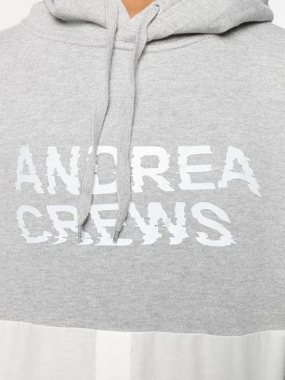 Shop Andrea Crews Bi Hoodie In Grey