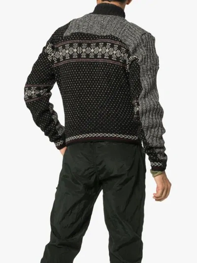 Shop Gmbh Pattern Detail Sweater In Grey